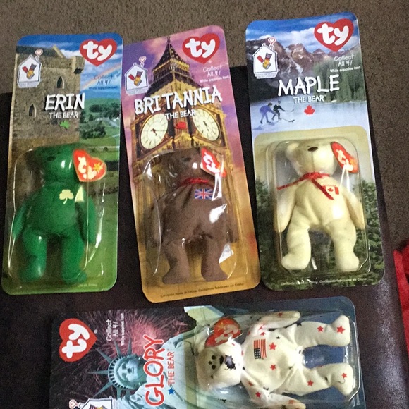 1999 McDonald’s Ronald McDonald house 4 bear collection (new in box) - Picture 3 of 6